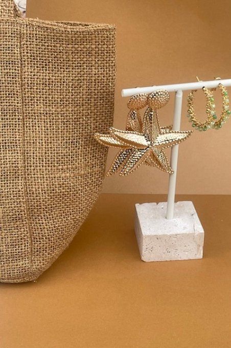 BOUCLES D'OREILLES ACCROCHE REGARD - BOUCLES MARINE