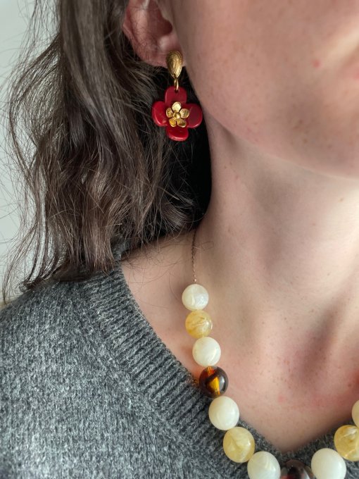Boucles d'oreilles FLOWER