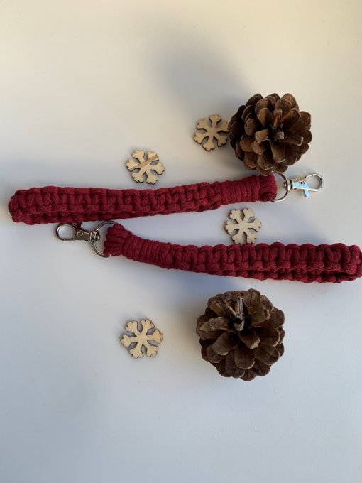 Bracelet en corde de coton Macramé - modèle "Wrislet"
