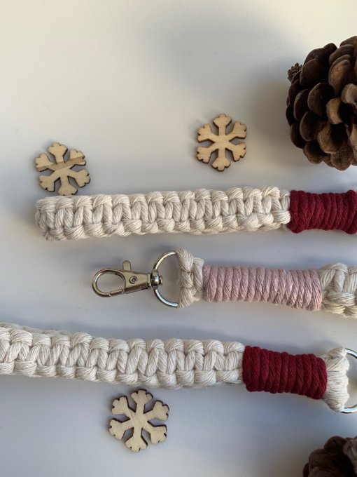 Bracelet en corde de coton Macramé - modèle "Wrislet"