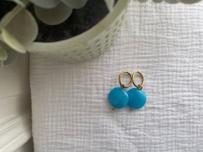 BOUCLES D'OREILLES Maëva - Créoles fait main